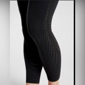 Athleta Elation laser cut 7/8 Tight size medium color black